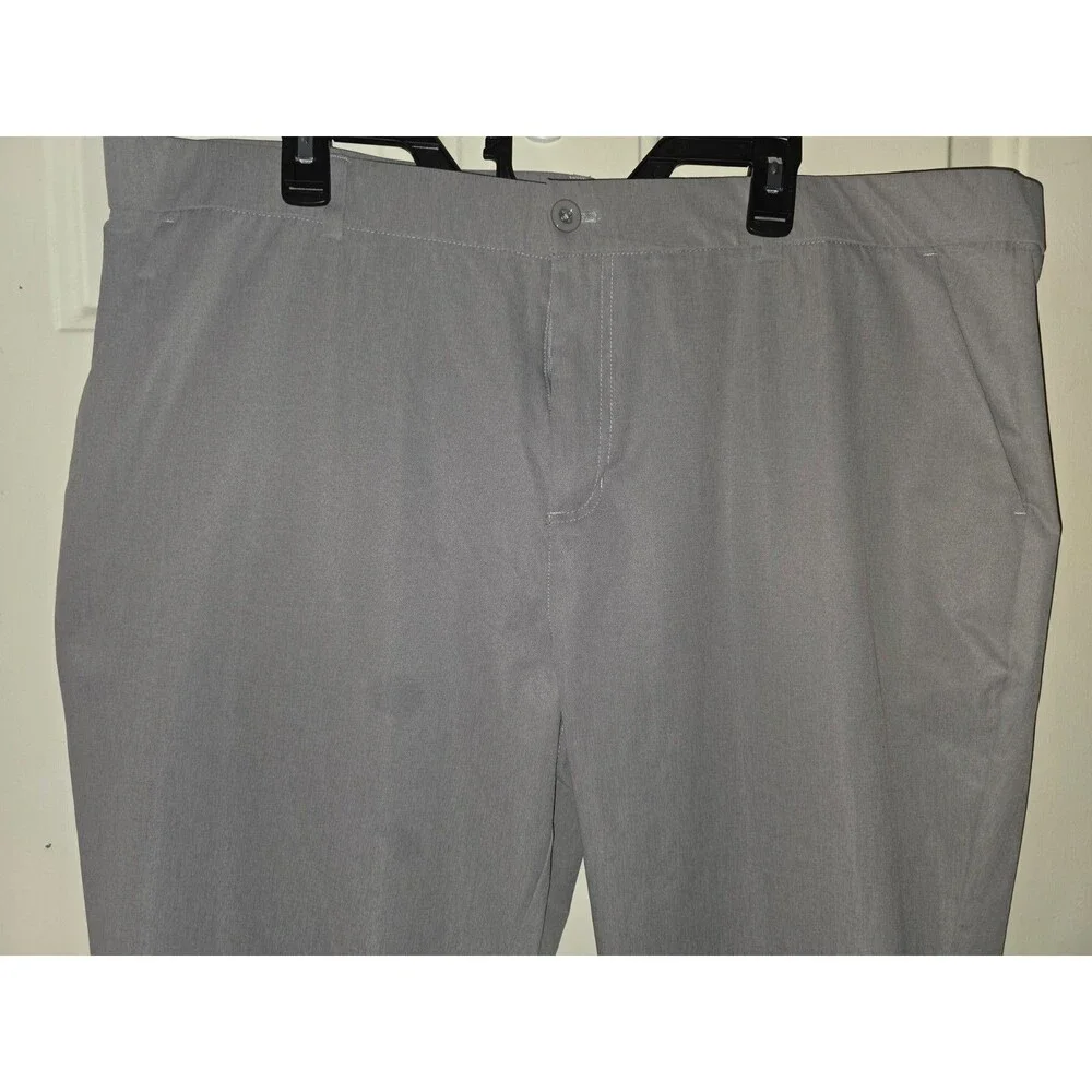 Men's Pants 42x30 Gray Performance/Dress